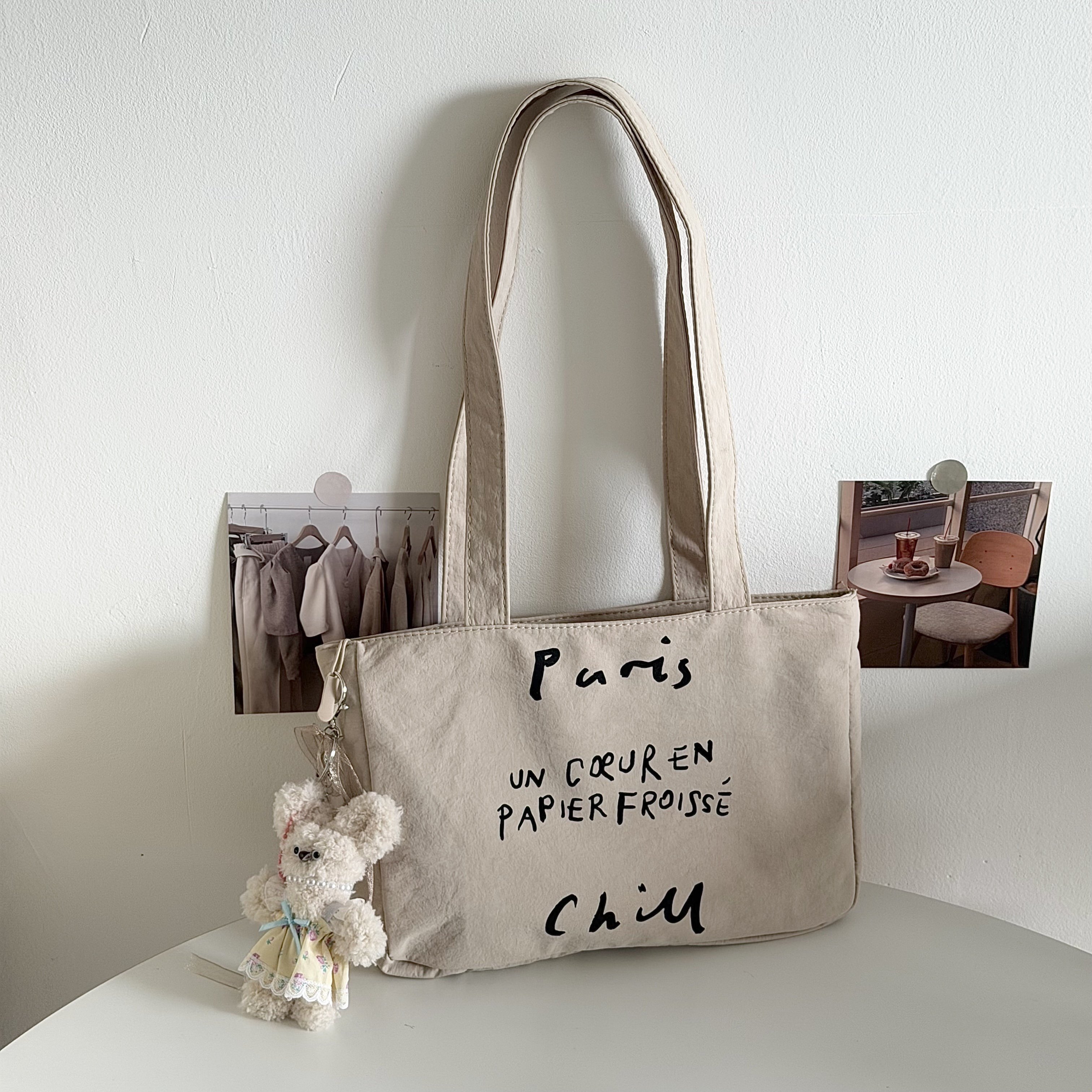 韩国HO手拿包云朵包法式TEL复古字母图案多色可选ins风单肩包827,箱包皮具/热销女包/男包,时尚帆布包,淘宝优惠券,粉丝福利购,淘宝优惠卷