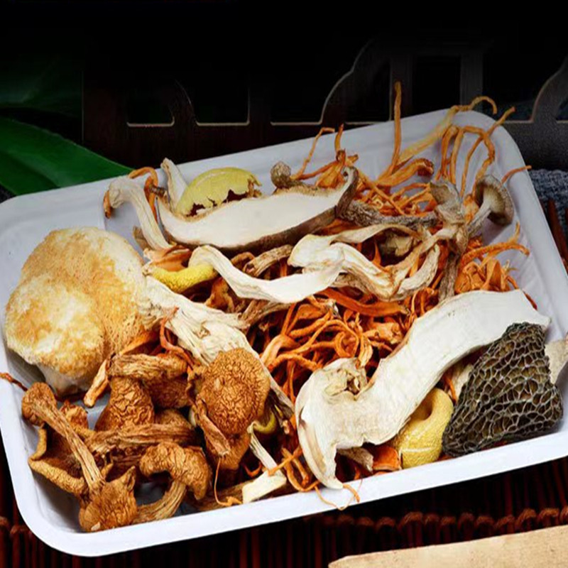 菌汤包干货组合七彩菌菇杂菌长白山山珍煲汤食材料包八珍养生菌类