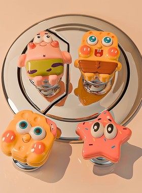 马桶按压器可爱冲水开关按压器美甲专用水箱开关按键提盖厕所萌新