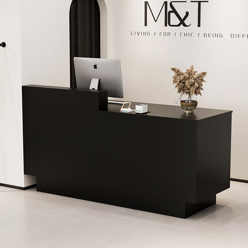 服装店收银台中古风女装店铺柜台美容院吧台桌美发店复古小型前台