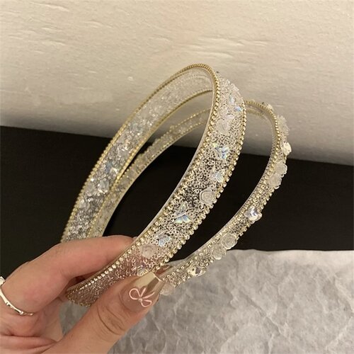 千金风蝴蝶碎水晶发箍女2025新款