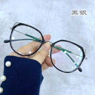 潮近视眼镜女度数可配眼镜网上配眼镜男防蓝光防辐射猫 高档韩版
