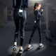 夜跑裤 女 紧身压缩透气速干弹力跑步裤 反光裤 速干健身瑜伽运动裤