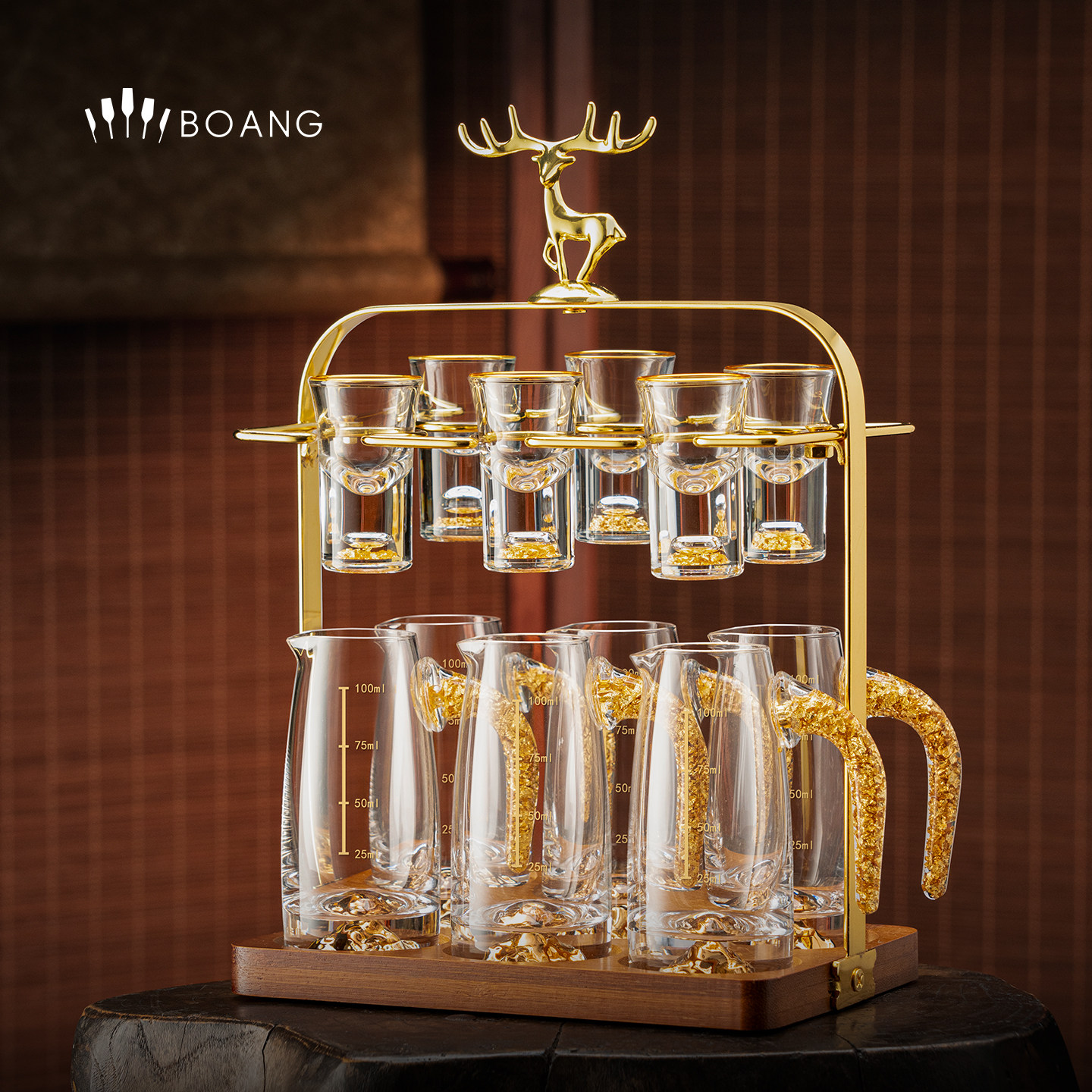 高端酒杯套装家用白酒杯礼盒装送父亲长辈生日礼物创意酒具礼品,餐饮具,白酒杯,淘宝优惠券,粉丝福利购,淘宝优惠卷