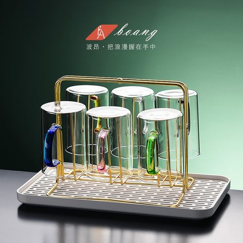 波昂/BOANG透明耐热喝水茶杯