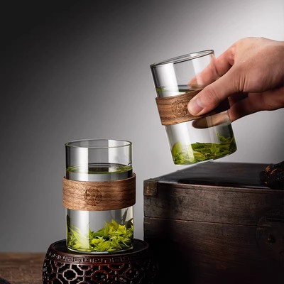 【120℃不会炸】中式卡扣玻璃杯