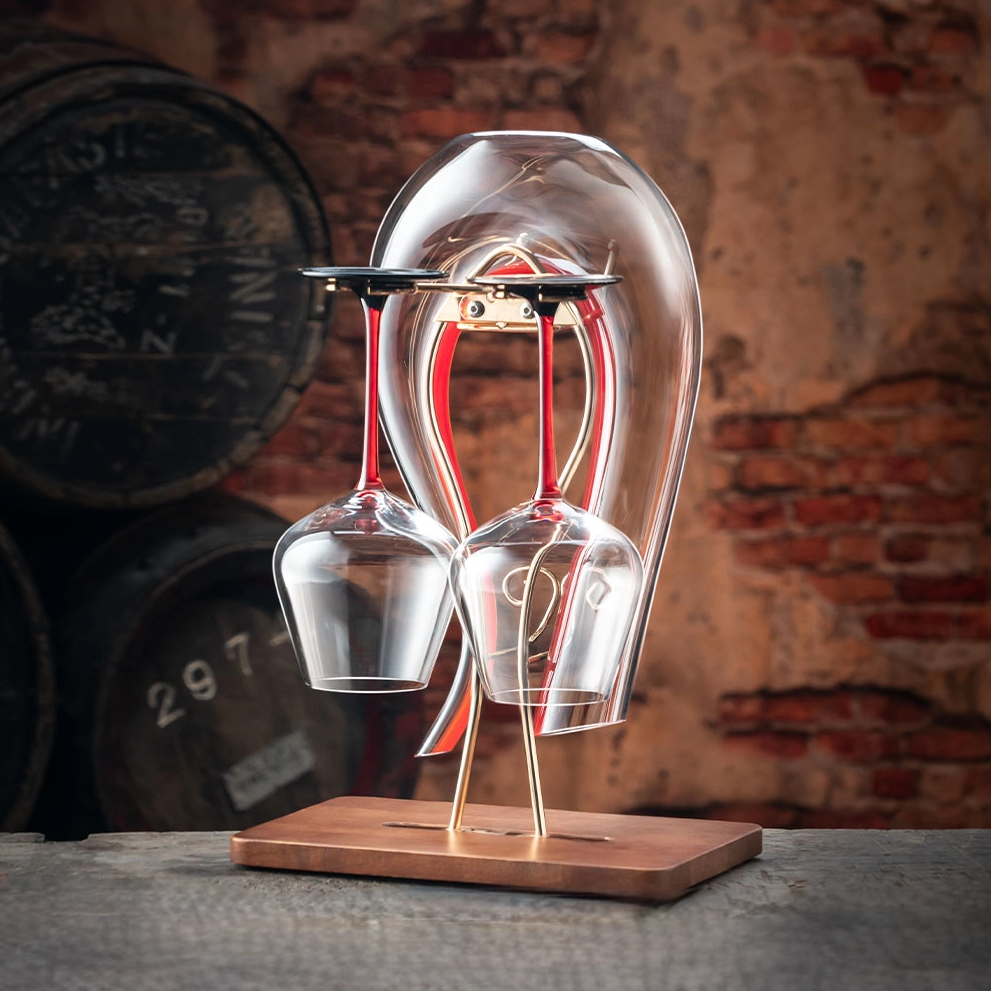 红酒杯轻奢高级感家用三件水晶勃艮第大肚高脚杯醒酒器套装一体架,餐饮具,葡萄酒/红酒杯,淘宝优惠券,粉丝福利购,淘宝优惠卷