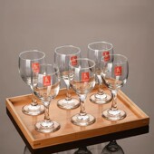 加厚醒酒器葡萄酒个性 红酒杯套装 家用创意玻璃小号6只装 高脚杯子