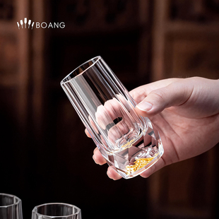 江户切子高档大号水晶白酒杯分酒器套装日式金箔酒具家用宴请套装