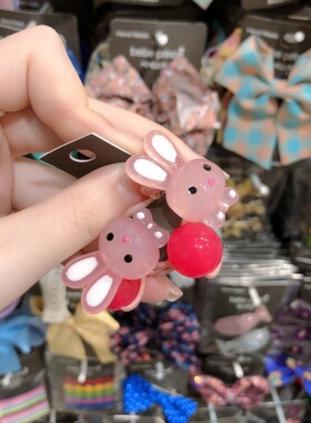 6.27韩国代购bebeprince儿童立体水果动物亚克力发绳头绳皮筋发圈