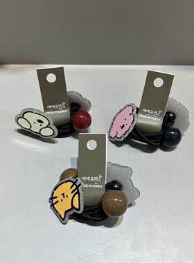 韩国东大门bebeprince儿童发饰彩色卡通小动物绕绕发圈发绳
