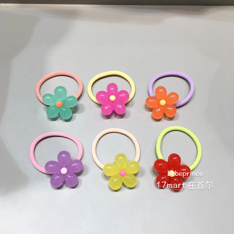 韩国代购bebeprince儿童彩色亚克力花朵发绳小朋友不伤发头绳皮筋,童装/婴儿装/亲子装,发饰,淘宝优惠券,粉丝福利购,淘宝优惠卷