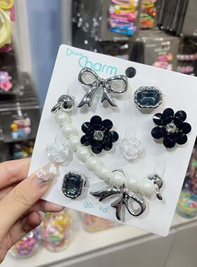 8.20韩国bebeprince儿童洞洞鞋鞋扣鞋花豆豆鞋配饰多功能扣夹