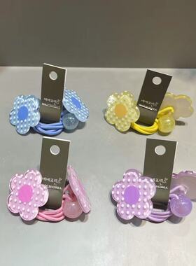 5.11韩国东大门bebeprince儿童发饰波点格子小花发绳发圈