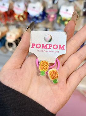 3.4韩国pom新款2026儿童彩色水果绕绕发绳发圈