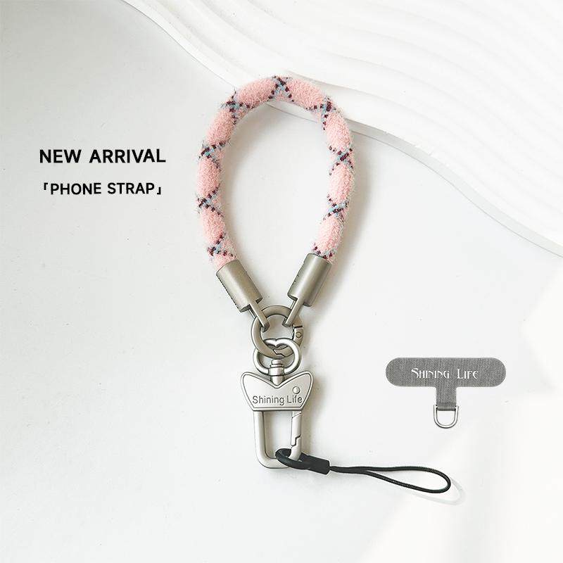 Shininglife原创超短20cm新款钥匙扣链毛绒手机挂绳防丢手腕短款,3C数码配件,手机挂件/手机链,淘宝优惠券,粉丝福利购,淘宝优惠卷