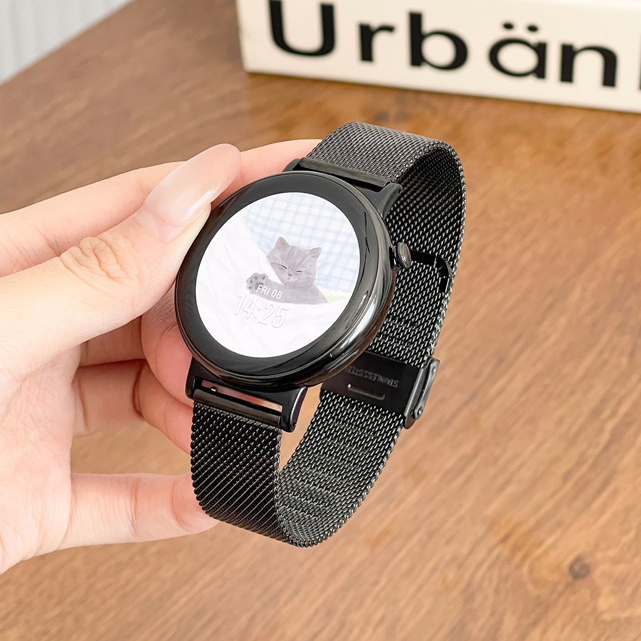 适用荣耀手表FIT表带金属不锈钢运动双卡扣替换带智能honor watch fit雅致版活力版男女款时尚经典潮流表链