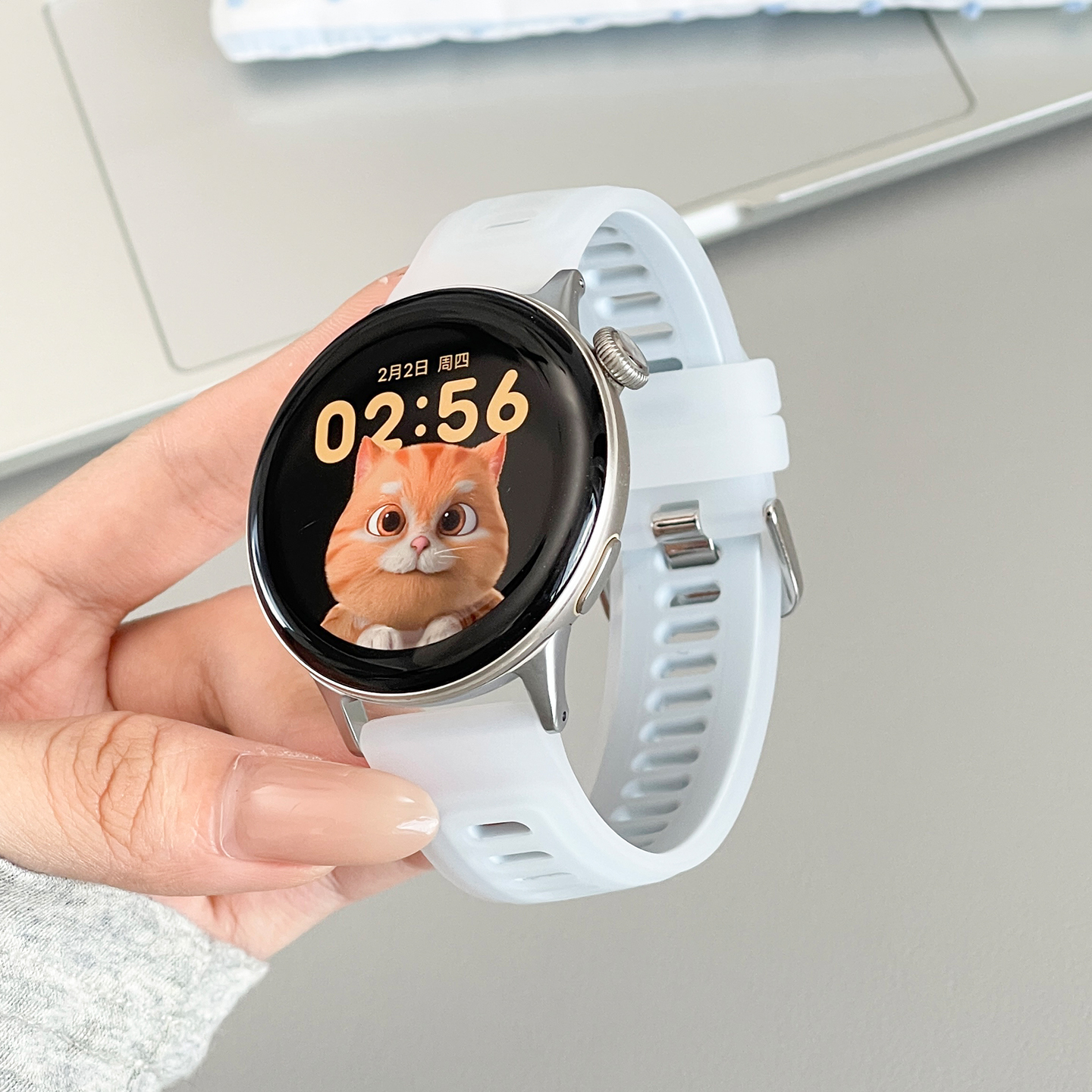 适用vivo watch 3表带透明硅胶双色果冻款iqoo watch5智能运动手表个性防水透气腕带vivo手表5代手表链配件