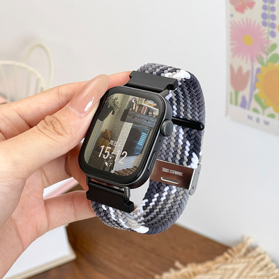 适用华为Watch FIT4pro表带新款卡扣编织尼龙弹力替换腕带fit2智能运动手表fit3/fit雅致款男女士腕带替换链