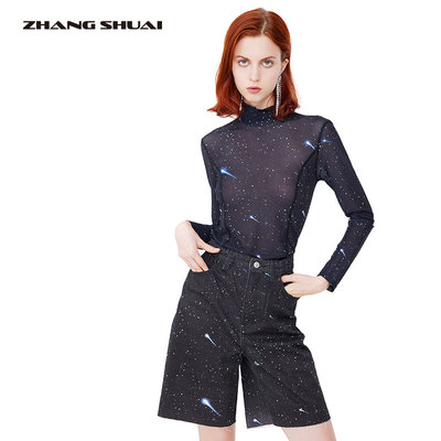 ZHANGSHUAI流星烫钻打底