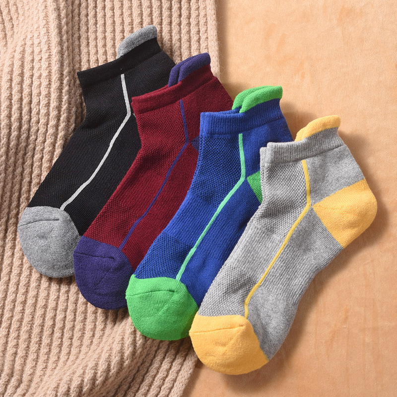 潮运动风毛圈加绒加厚保暖短筒袜