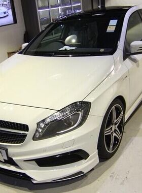 奔馳W176 A250A260改裝包圍 尾翼 尾杠碳纤风刀 卡森款carlsson