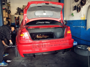 E46改M3款 TOPMIX正品 包圍后杠碳纖維後擾流 改裝 kits BMW body