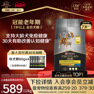 冠能狗粮7岁以上高龄老年犬粮宠物专用狗粮试吃改善记忆官方正品
