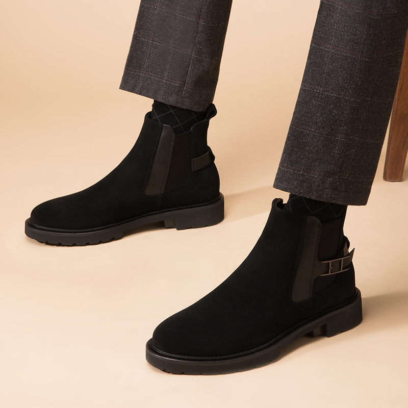 仿麂皮短靴美国奥莱直发马克思曼