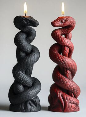 Flower Snake Pillar Candle Molds Silicone Mold DIY Cylindric