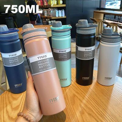 750ML Tyeso Bottle Stainless Steel Vacuum Flask Insulated Wa