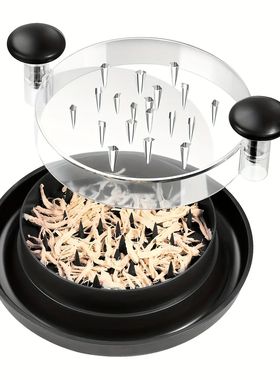 Upgraded Chicken Shredder with Transparent Cover: Large Anti