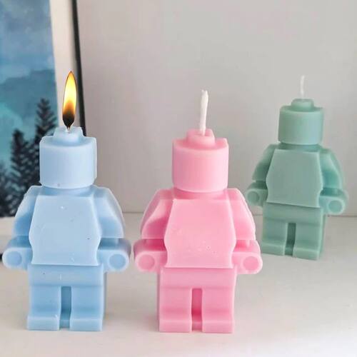 Creative Robot Silicone Candle Mold Concrete Plaster Chocola