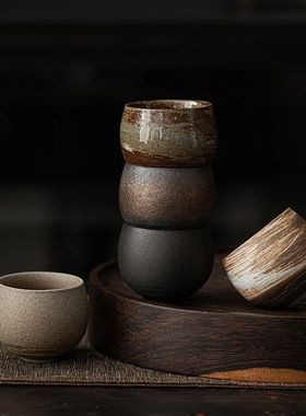 1pc Style Handmade Stoneware Tea Cup Kung Fu Tea Set Tea Cup