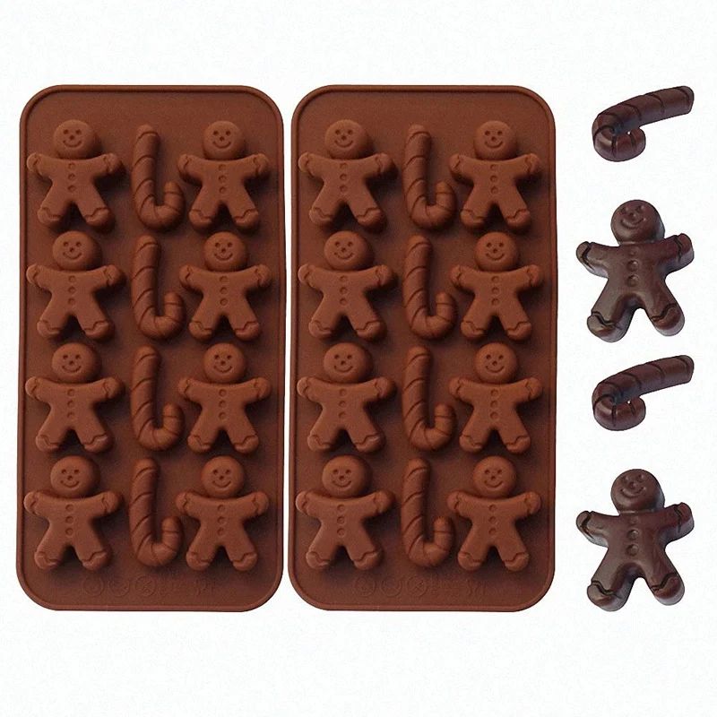 Christmas Shape Silicone Chocolate Mould Non-stick Fondant C