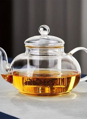 Filterable Glass Teapot Heat-resistant Thickened High Borosi