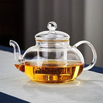 Filterable Glass Teapot Heat-resistant Thickened High Borosi