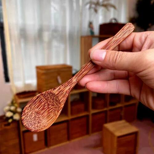 Natural Coconut spoon Set Wooden Salad Ramen Bowl Coconut Wo