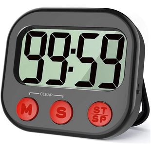 Kitchen Timer, Digital Visual Timer Magnetic Clock Stopwatch