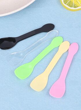 100Pcs Mini Plastic Spoons Flatware Spoons For Jelly Ice Cre