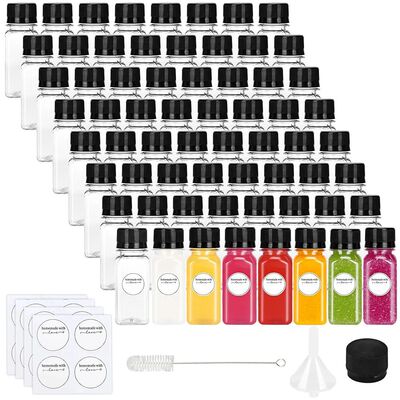 2oz Shot Bottles with Caps,Empty Juice Bottles for Juicing,R