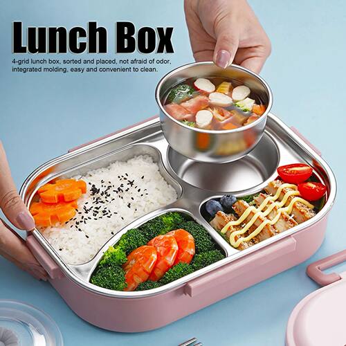 Food Storage Container Dinnerware Stainless Steel Lunch Box