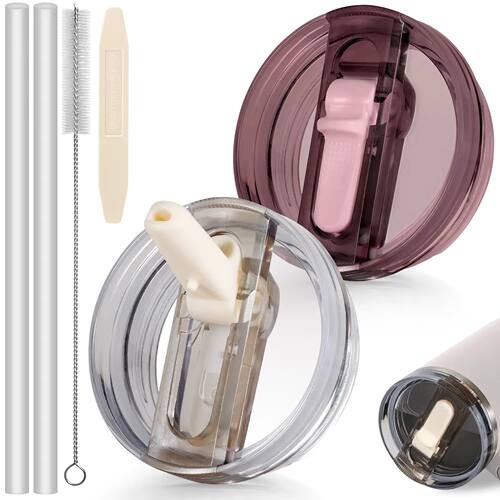 40Oz Tumbler Flip Straw Lid Replacement Spill Proof Resistan
