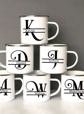 Personalized Mug Initial with Name Cup Tea Coffee Mugs Bache