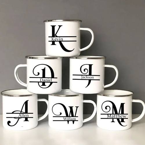 Personalized Mug Initial with Name Cup Tea Coffee Mugs Bache