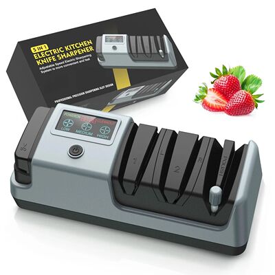 5 in 1 Electric Knife Sharpener-3 Rotational Speed Electric