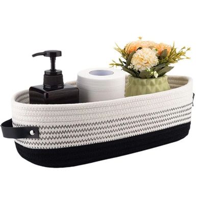 Nordic Cotton Rope Woven Storage Baskets Organize Boxs Deskt