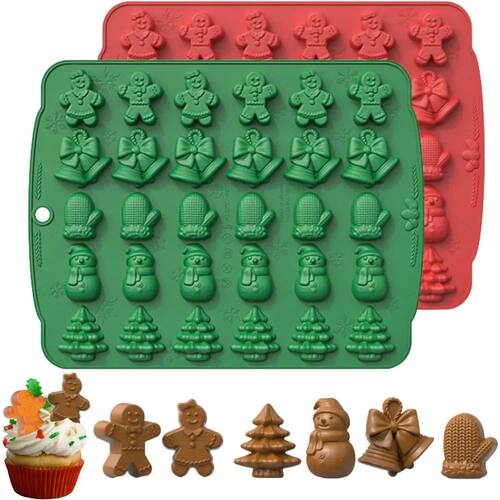 Christmas Chocolate Mold 3D Silicone Mold Candy Mold Jello M