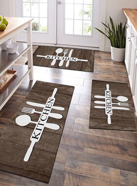 Kitchen oil-absorbing and water-absorbing floor mat, bedroom
