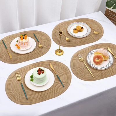 Placemats Set of 4,Heat resistant pad,Place Mat Washable Tab